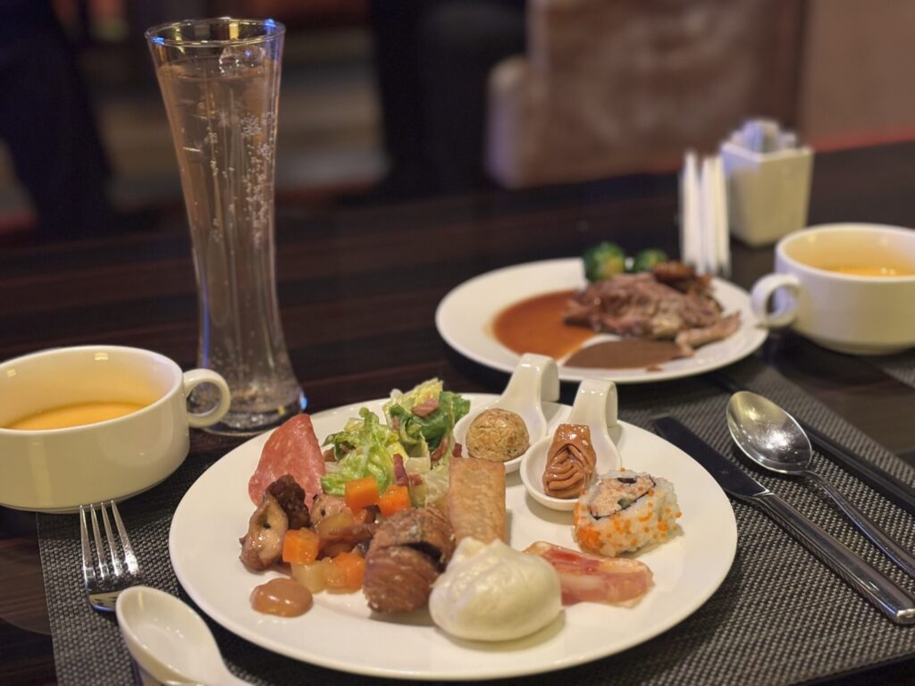 JWマリオットホテル北京セントラル　ラウンジの夕食